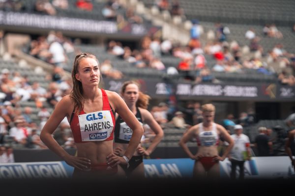 Lea Ahrens (VfL Eintracht Hannover) waehrend der deutschen Leichtathletik-Meisterschaften im Olympiastadion am 25.06.2022 in Berlin